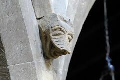 Demon-style face, nave, Frisby on the Wreake church © Leicestershire County Council Demon-style face, nave, Frisby on the Wreake church © Leicestershire County Council