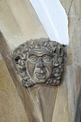 Man's face, nave, Frisby on the Wreake church © Leicestershire County Council Man's face, nave, Frisby on the Wreake church © Leicestershire County Council