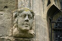 Human face, All Saints Church, Long Whatton  © Leicestershire County Council