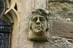 Human face, All Saints Church, Long Whatton © Leicestershire County Council Human face, All Saints Church, Long Whatton © Leicestershire County Council