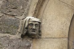 Male head carving, Rothley church © Leicestershire County Council Male head carving, Rothley church © Leicestershire County Council