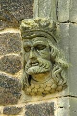 Male head, Swithland church  © Leicestershire County Council