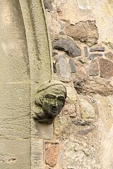 Human head, Swithland church © Leicestershire County Council Human head, Swithland church © Leicestershire County Council