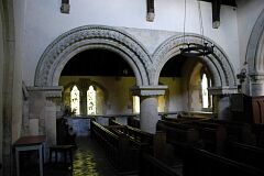 Reconstructed Norman arches, St Peter's Church, Allexton © Leicestershire County Council Reconstructed Norman arches, St Peter's Church, Allexton © Leicestershire County Council