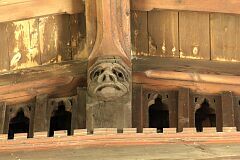 Grotesque on roof truss © Leicestershire County Council Grotesque on roof truss © Leicestershire County Council