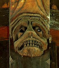 Grotesque on roof truss © Leicestershire County Council Grotesque on roof truss © Leicestershire County Council