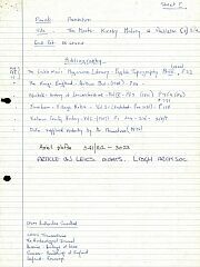 Notes on Peckleton moat © Leicestershire County Council Notes on Peckleton moat © Leicestershire County Council