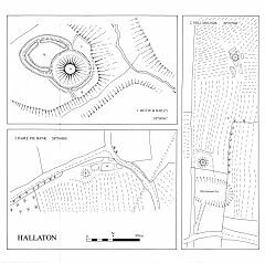 RFH plan of earthworks at Hallaton © Leicestershire County Council RFH plan of earthworks at Hallaton © Leicestershire County Council